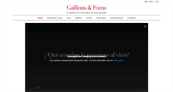 Desktop Screenshot of gallinasyfocas.com