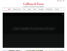 Tablet Screenshot of gallinasyfocas.com